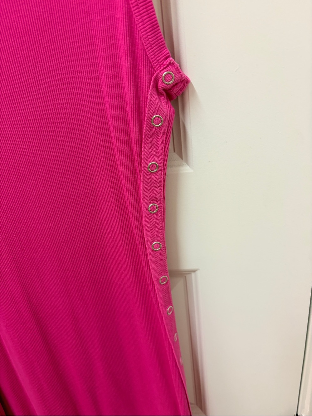 Sundry Ribbed Hot Pink Tank Top - Picture 3 of 4